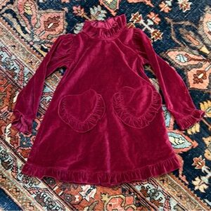 Batsheva Velvet Dress with Heart Pockets